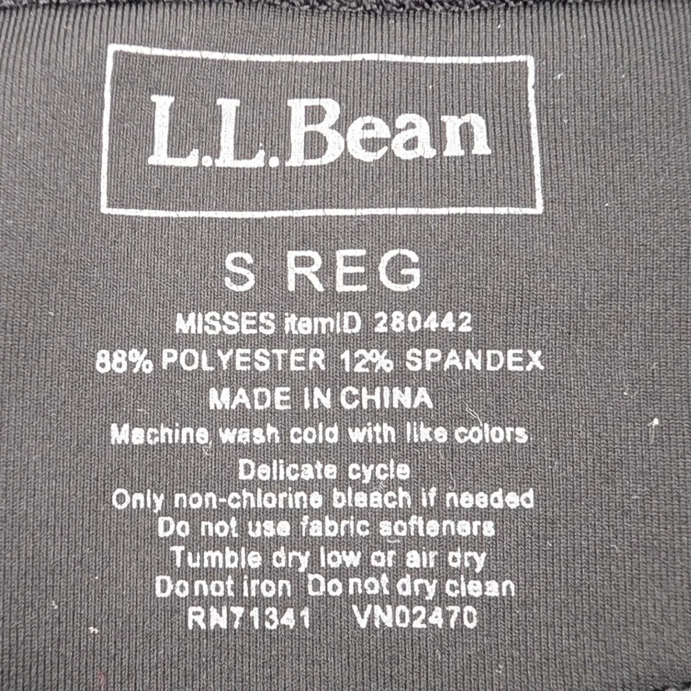 L.L.Bean Skirt Women Small Black Athletic Activewear Stretch Gorpcore Minimalist